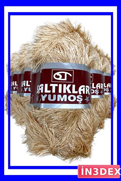 İN3DEX مجموعة من 5 خيوط صوف ناعمة محبوكة يدويًا