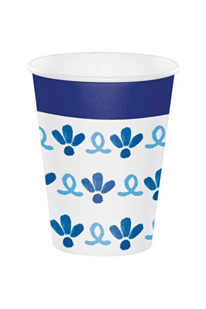 Creative Converting Blue Willow Hot/Cold Cup 12oz 8ct