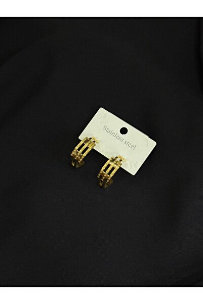 Melisa Takı & Aksesuar 316L Steel Gold Color Earrings