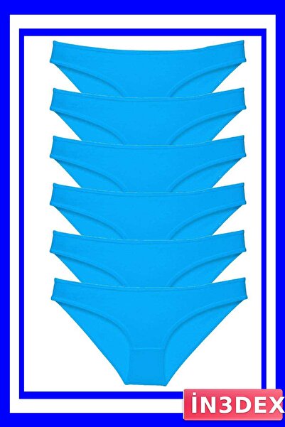 İN3DEX 6-Piece Lycra Women's Slip Panties Set Economic Package