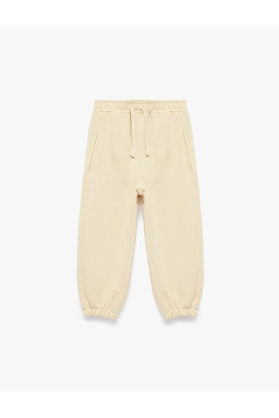 Koton Βαμβάκι τεμάχια Elastic Legged Pants Με κορδόνι στη μέση oversized Basi...