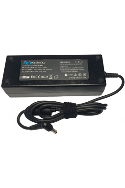 nelbo Зарядно за лаптоп, съвместимо с Asus GL553VW 120W 19V 6.32A 5.5x2.5mm щ...