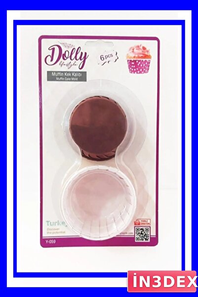 İN3DEX Muffin and Cake Baking Mold with Silicone Base