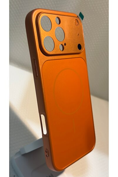 GENERAL AG Glass Magnetic Matte Case for iPhone 16 Pro Max – Orange
