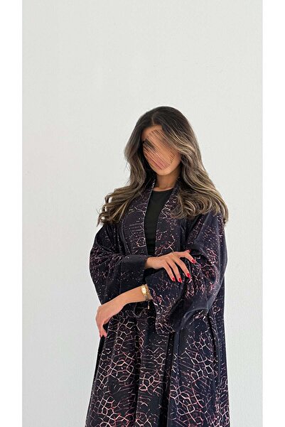 AYA MWT760 - Velvet Print Abaya