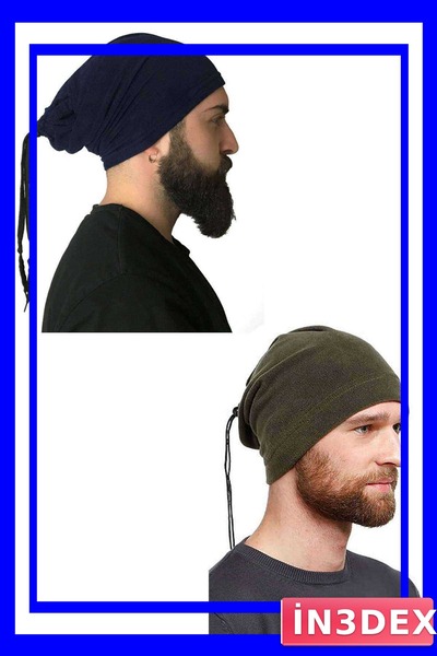 İN3DEX Polar Fleece Yarn Beanie and Neck Warmer Set Two Pieces