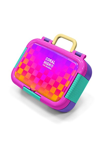 Coral High Παιδικό δοχείο φαγητού από ανοξείδωτο ατσάλι με σχέδιο νέον χρώματ...