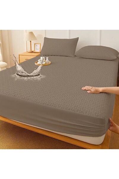 Pucioasa Waterproof quilted mattress protector set with Stretchy, 160x200cm a...
