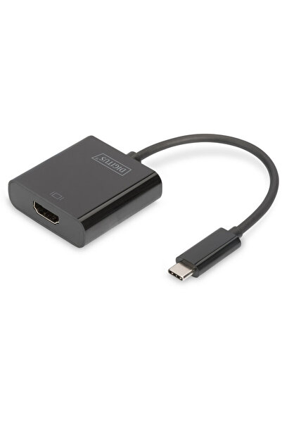 Assmann DIGITUS USB Type-C към HDMI 4K/30Hz дължина на кабела: 19,5 см черен