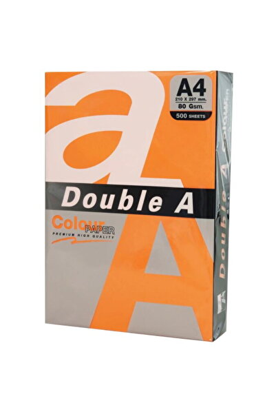 DOUBLE A A4 Color Copier Paper, 80gsm, 500 sheets/top - intense saffron