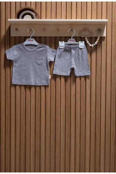 Tiffany Elephant Jacquard Theme Shorts Set 0-3/18-24 Months