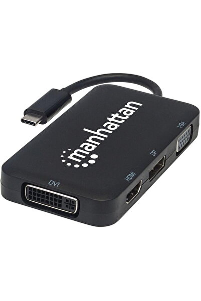 MANHATTAN Adaptor USB 3.1 HDMI/DisplayPort/VGA/DVI pe 4 căi