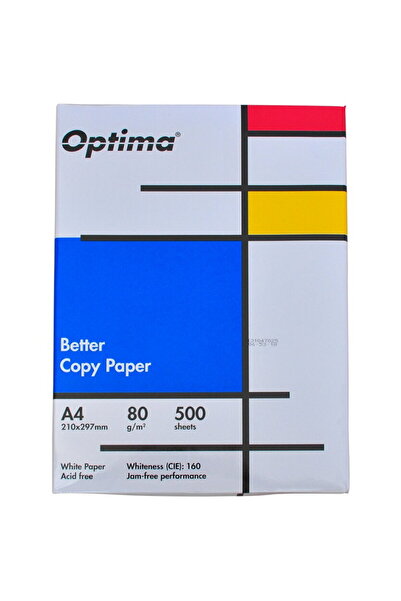 Optima Hârtie albă pentru copiator A4, 80g/m², Clasa B, 500 coli/pachet,