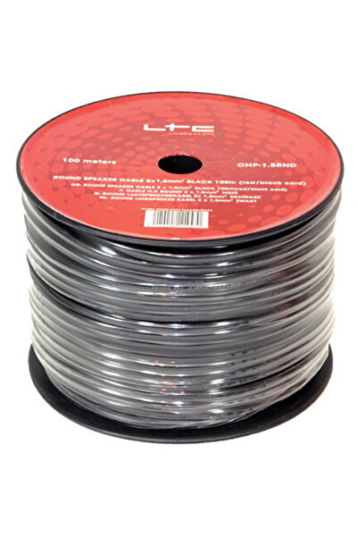LTC CABLU DIFUZOR ROTUND 2X1.5MM 100M NEGRU