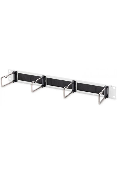 Assmann Panou de gestionare a cablurilor 1U cu perie, 4 inele de oțel 40x75mm...