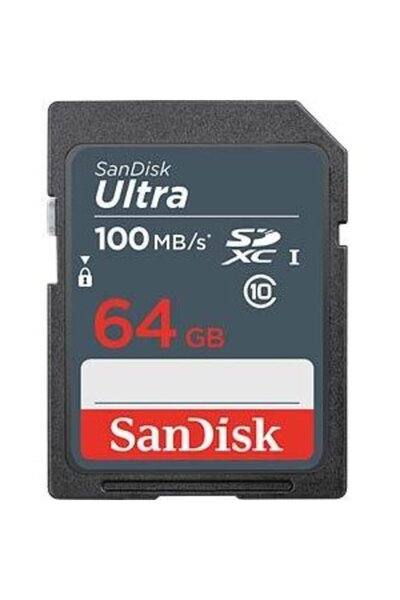 SanDisk Card de memorie Ultra SDXC de 64 GB, 100 MB/s