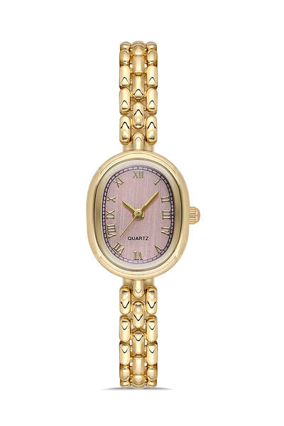 Ticarto Women's Minimal Pink Dial Steel Wristwatch Tctsn001501S0464