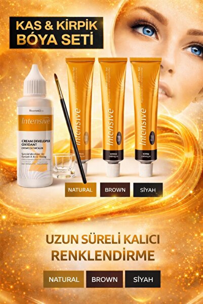 İntensive Kaş kirpik boya seti mega boy