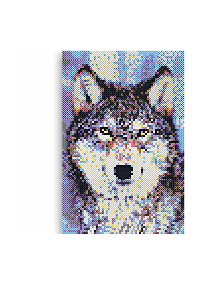 SES Creative Set de mărgele de călcat Creative Toy Beedz Art - Lup