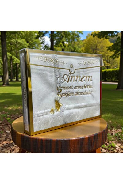 Haktan Yayın Dağıtım Anneler Günü Özel Nakışlı Tesbih Hediyeli Seccade