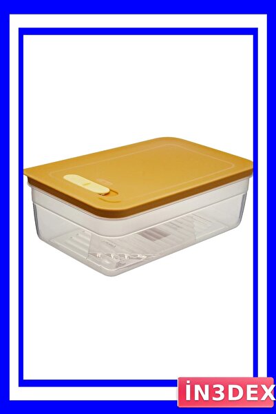 İN3DEX حاوية لتخزين الطعام قابلة للاستخدام في الميكروويف بسعة 3.8 لتر