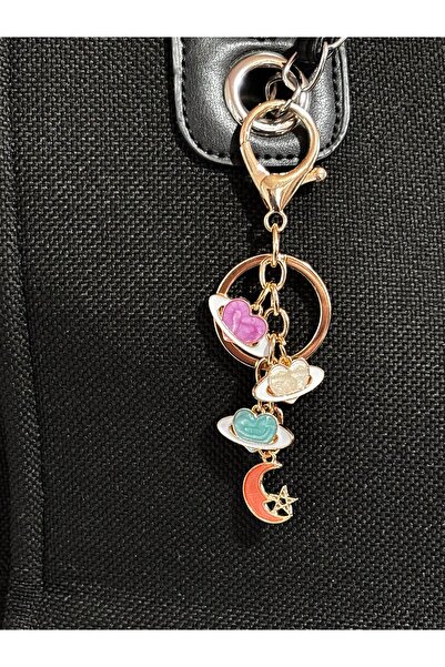 bijoux uniques Μεταλλικό μπρελόκ και διακοσμητικό τσάντας με σχέδιο καρδιάς, ...