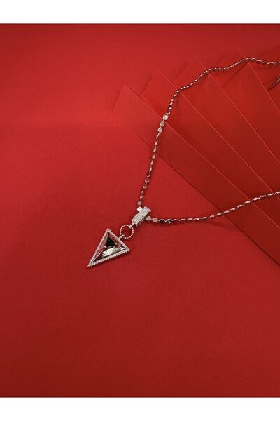 Melisa Takı & Aksesuar Stone Triangle Necklace