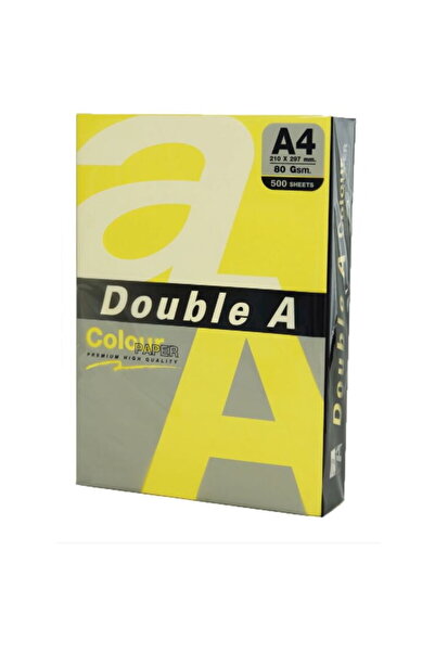 DOUBLE A Color Paper A4, 80gsm, 500 sheets/top - lemon