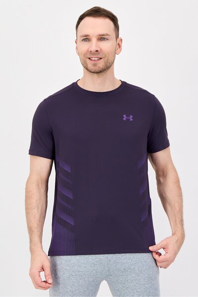 Under Armour Men Fitted Short Sleeve Training T-Shirt, Purple