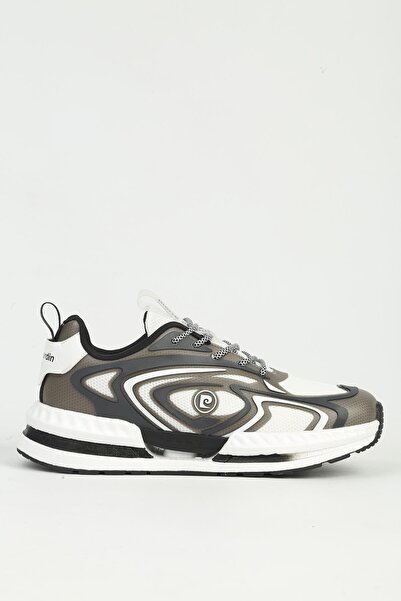 Pierre Cardin Adidași albi pentru bărbați, cu aspect afumat, IMPORTAȚI PCI-11616