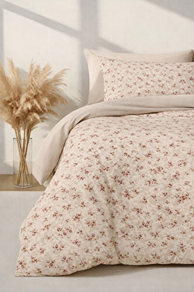 İQON Double Duvet Cover Set Spring Beige Setçi̇ft