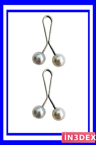 İN3DEX Hijab Scarf and Shawl Fixer Accessory Set White Color