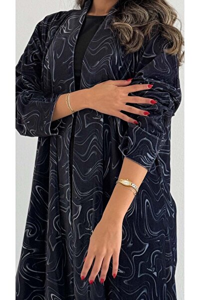 AYA MWT762 - Velvet Print Abaya