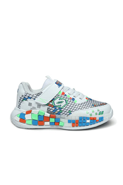 Alessio 03 Pantofi sport casual pentru copii cu bandă albă cu arici