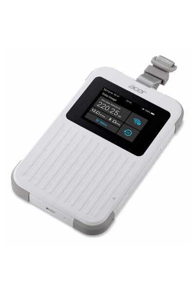 ACER Connect M6E Wi-Fi 5G Mobile Hotspot, USB, Type C, White
