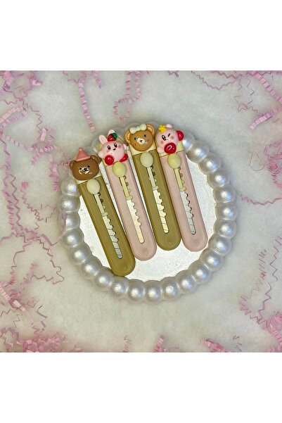 Aurax Ayıcık Şekilli Mini Küçük Falçata Maket Bıçağı 1 Adet