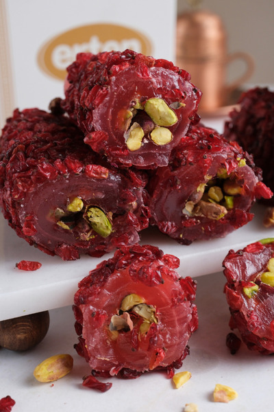 Erten Şekerleme زيريشك فستق حلقوم تركي بالعنب 1 كجم