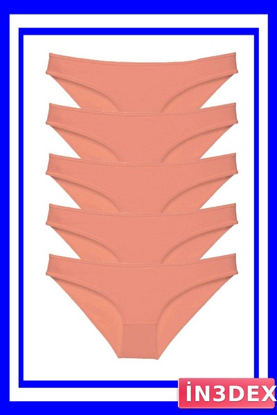 İN3DEX 5-Piece Lycra Women's Slip Panties Set Economic Package