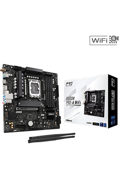 ASROCK Placă de bază B860M PRO-A WiFi, Intel B860, LGA 1851, DDR5, mATX