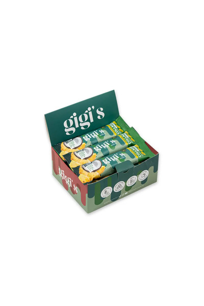 Gigis Food Pack of 12 Tropical Fruit Collagen Protein Bars