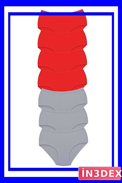 İN3DEX Women's High Waist Bato Panties 7-Pack Thick Elastic