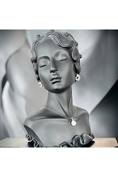 Ezera Transparent Wire Necklace with Silver Shell Pendant and Pearl