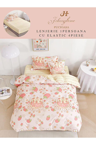 FIONNA.RO Fine Duvet Cover Set With Stretchy 1 Person - Happy Birthday