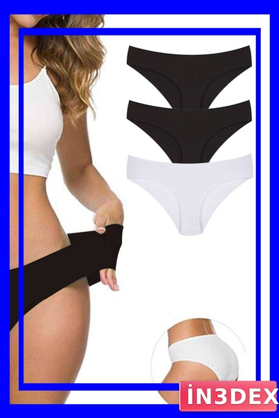 İN3DEX Seamless Laser Cut Flexible Panties 3-Pack