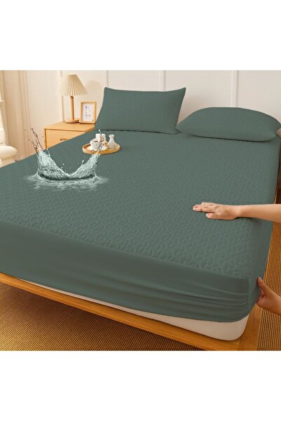 Pucioasa Waterproof quilted mattress protector set with Stretchy, 140x200cm a...