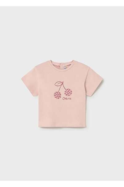 MAYORAL T-shirt sa trešnjama, roze, za decu od 1 do 4 godine