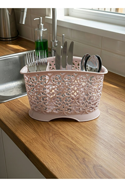 Padilon Countertop Spoon Holder 3 Compartments 22X13X15 cm Plastic Decorative...