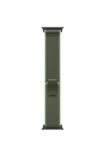 Apple Ceas inteligent Trail Loop, S/M, 49 mm, Verde/Neon - Finisaj negru titan