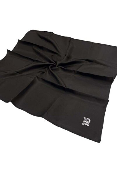 Levidor Μεταξωτό μαντήλι από απλό Twill - Μαύρο