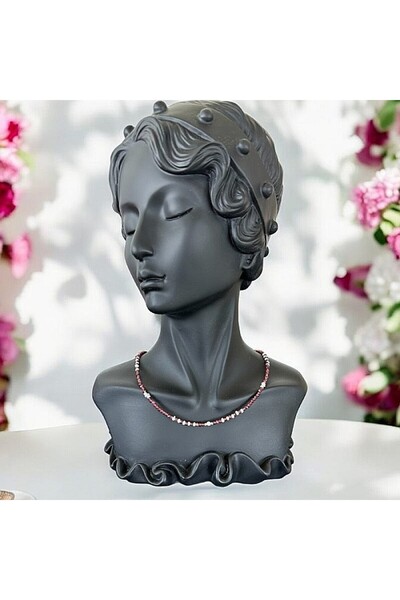 Ezera Ella Choker Necklace with Garnet Crystals and Cultured Pearls